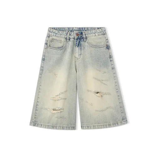 AZVK YDN1209 Синий Мужские Джинсовые Шорты