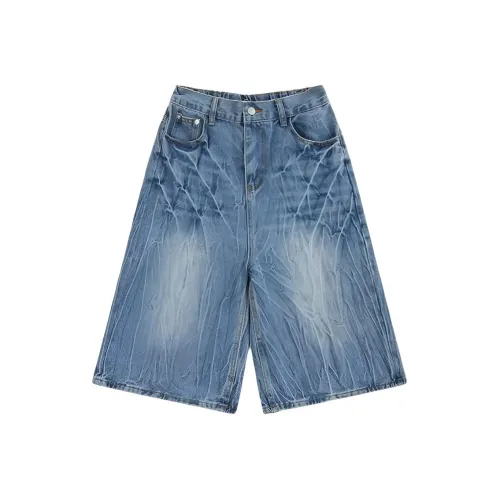 GEOGRE ALEX Blue Men's Denim Shorts GEOGRE ALEX Синий Мужские Джинсовые Шорты