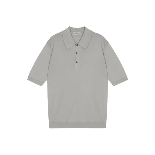 JOHN SMEDLEY Пергамент Мужская Рубашка Поло