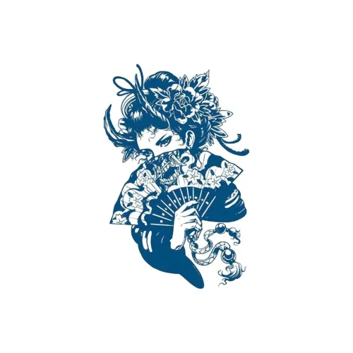 LIEJI Веер Поверхность Цветочный Временные Татуировки