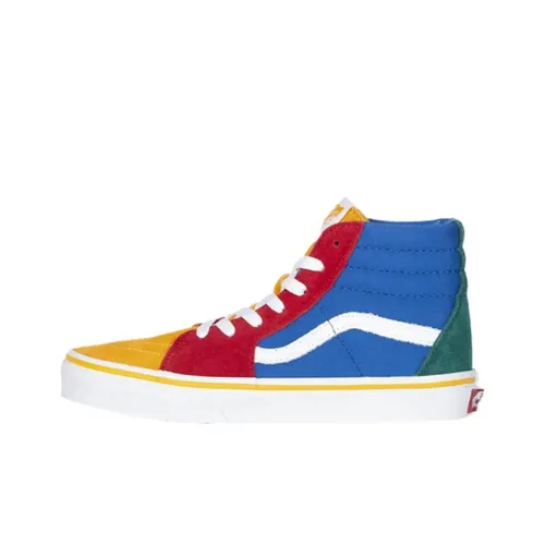 Vans Sk8 Hi Устойчивые к истиранию высокие кроссовки для скейтбординга Мужские Синие