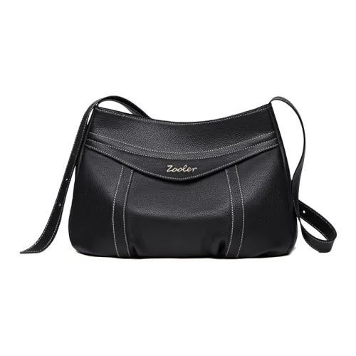 ZOOLER Сумка через плечо из коровьей кожи стандартная женская черная