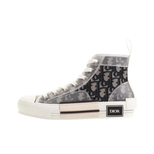 DIOR B23 Высокие Кроссовки для скейтбординга Мужские Черные