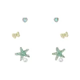 Мятные серьги-гвоздики, пятиконечная звезда, одежда, наборы