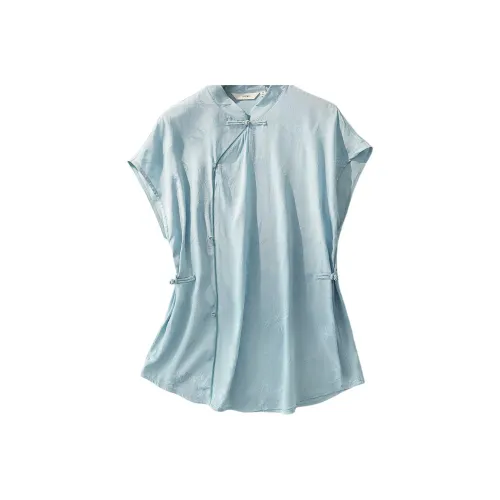 IHIMI Озерно-голубой Женские Рубашки