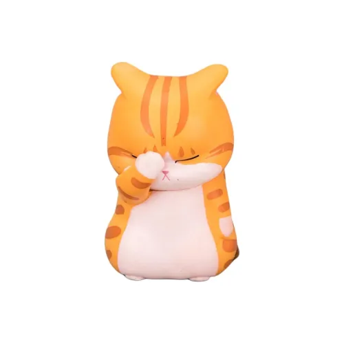 JINXIANGHE Фигурки в стиле Chibi с котенком прикрывающими лицо