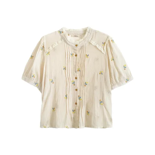 OUBO Абрикос Женские Рубашки