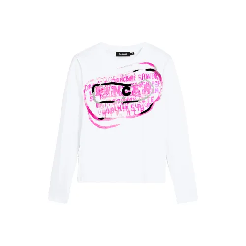 Desigual Белые Женские Футболки