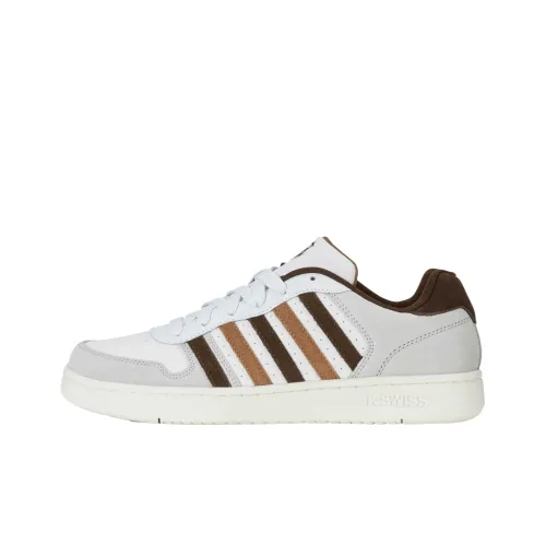 K·SWISS COURT PALISADES Теннисные кроссовки Низкий верх Белый/Светло-серый/Коричневый Мужской