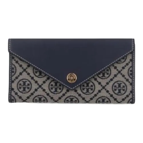 TORY BURCH T Monogram Хлопок Кошелек Женские Морской синий