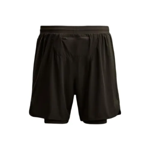 ZARA Темно-коричневые мужские повседневные шорты