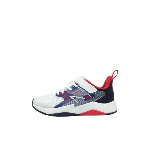 New Balance NB Rave RUN V2 Устойчивый к истиранию Низкий Топ Детская Беговая Обувь Белый Синий Детский