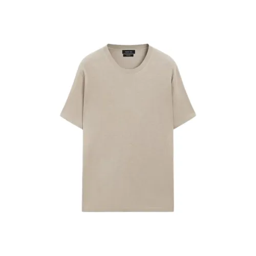 Massimo Dutti Экрю Мужские T-рубашки