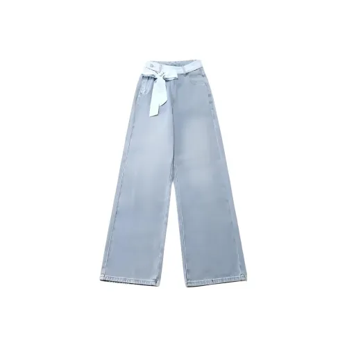 EMDPN Стильный HIGH RISE Широкие брюки Брюки длиной до пола Женские