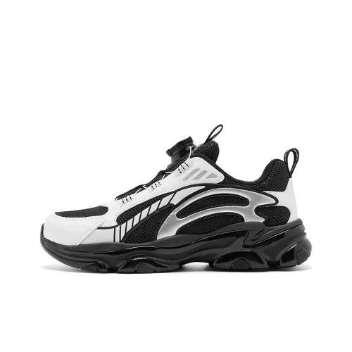 QIAODAN Rebound Легкий Амортизация Детские Беговые Кроссовки Черный Jordan Белый Подростки