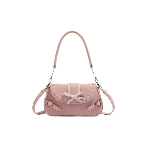 DCLOUD Искусственная кожа через плечо сумка обычная женская розовая