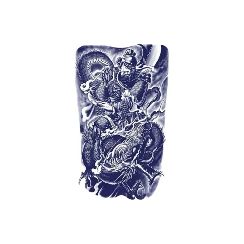 LIEJI Guan Gong Dragon Rider Herbal Tattoo Стикер