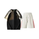 Одежда Набор (Черный топ + Бело-серый вереск низ)