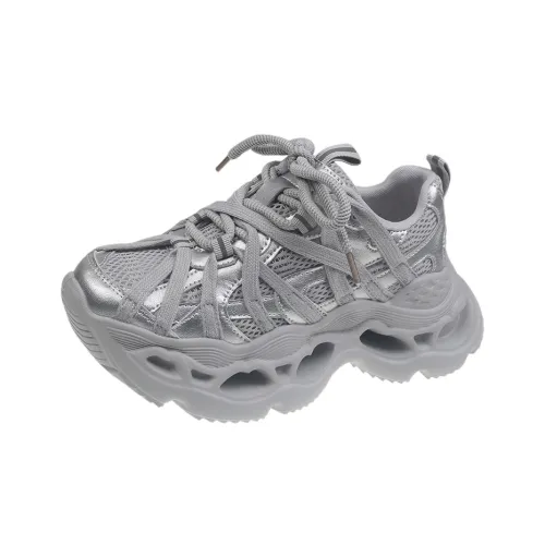 Dragon Dance Дышащие Кроссовки с Низким Верхом и Толстой Подошвой для Увеличения Высоты Женские