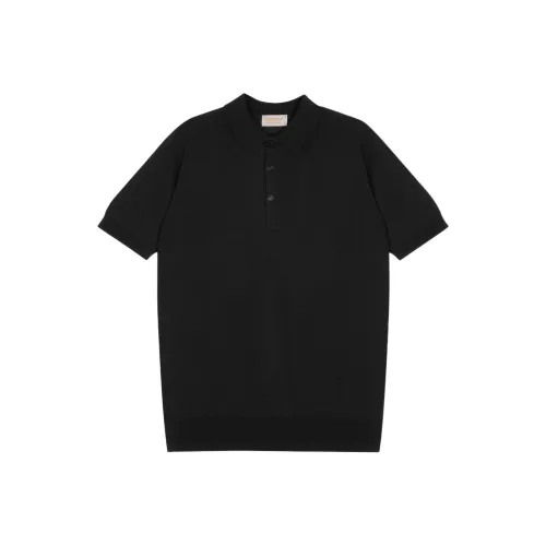 JOHN SMEDLEY Мужская черная поло