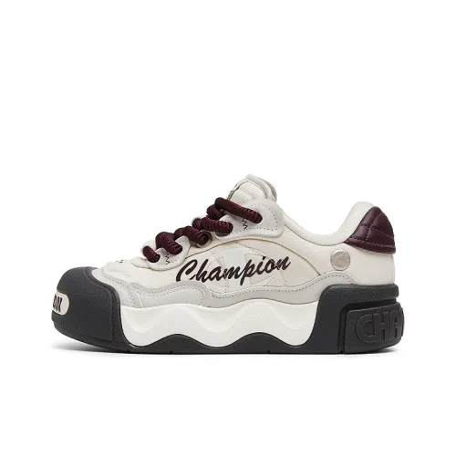 Champion Low Sugar Пухлые туфли Balance Low Топ Кроссовки для скейтбординга Женские Linen Бордовый