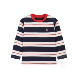 Морской синий в полоску