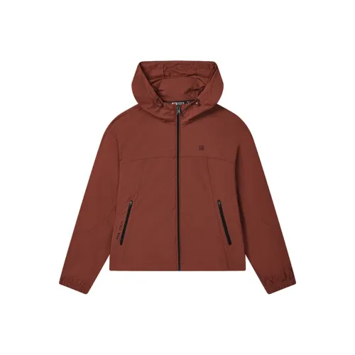 FILA белый темно-бордовый цвет женские куртки