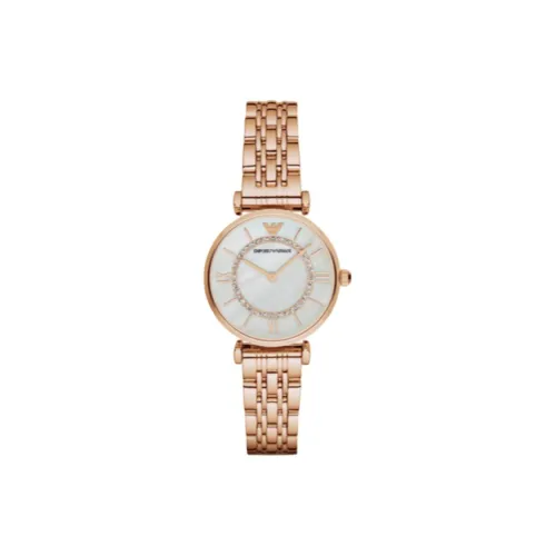 EMPORIO ARMANI Кварцевый механизм Женские часы Ferris Wheel Baby's Breath Series, 34 мм * 14 мм * 8 мм, жемчужная раковина, цвет