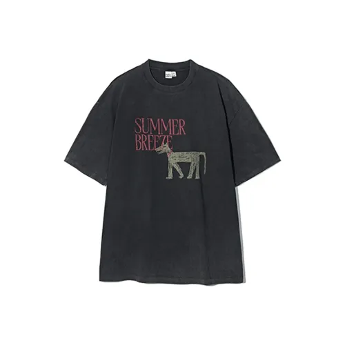 PARTIMENTO Темно-серая унисекс футболка