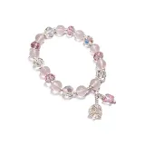 Розовый браслет с бабочкой