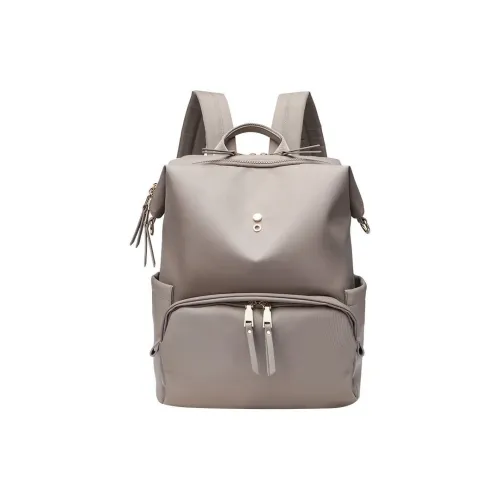 SMILE FOCUS Нейлон Рюкзак Женские Серый