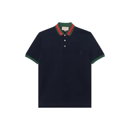 GUCCI SS22 Поло Мужское Синее