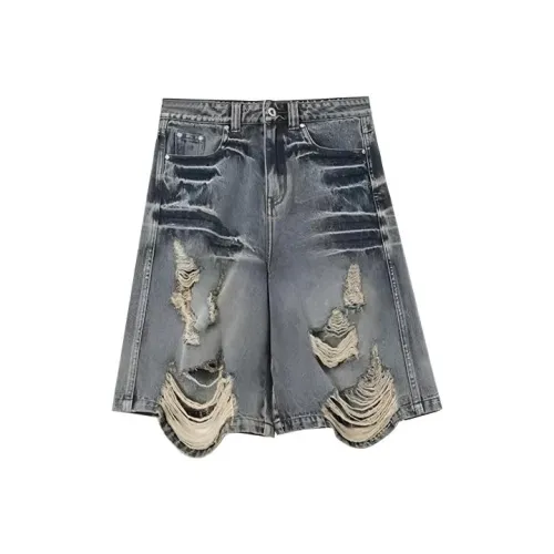 GOODHENLCE Синие унисекс джинсовые шорты