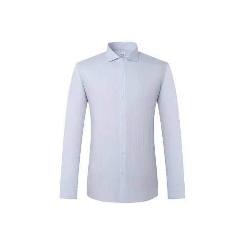 Camicissima Серые полосы, Обычный/Скрытый воротник Мужская рубашка