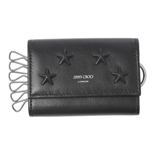 Jimmy Choo Телячья кожа Key Pouch Стандартный Унисекс Черный