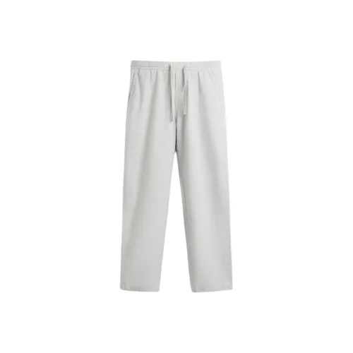 ZARA Pearl Gray Men's Casual Pants ZARA Жемчужно-серые Мужские Повседневные Брюки