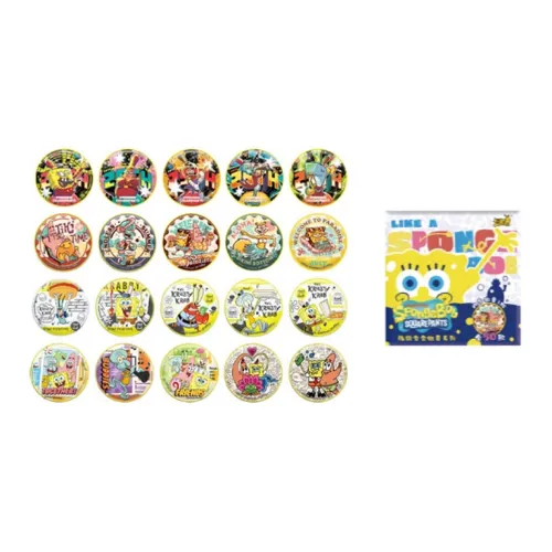 KAYOU Патрик Стар MR. Краб Squidward Губка Боб 25-я годовщина жестяная коллекция микро значок