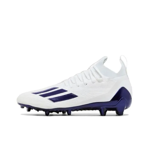 Adidas Adizero Primeknit Cleats Устойчивые к истиранию футбольные бутсы Мужские Белый Фиолетовый