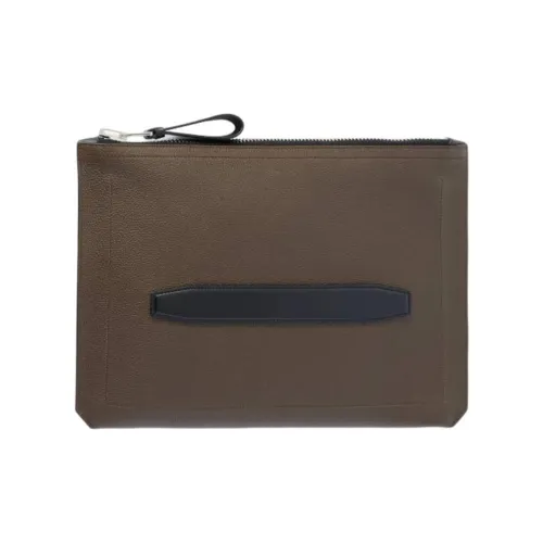 TF Buckley Телячья кожа Клатч Мужской Коричневый