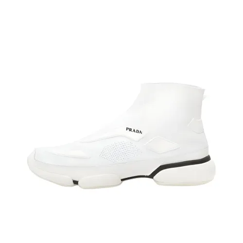 PRADA Cloudbust High Топ Повседневная обувь Мужская Белая