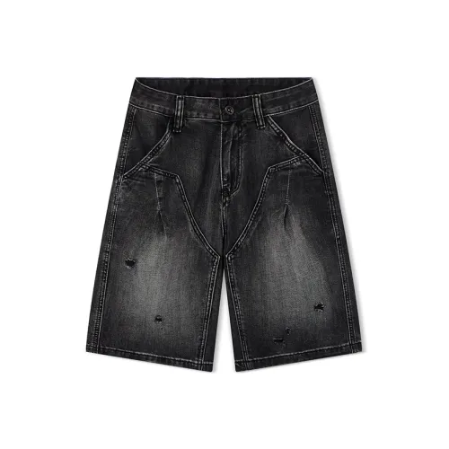 Azvk YDN1206 Черные Мужские Джинсовые Шорты