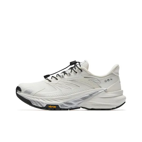 Anta RUNNING Collection Амортизация Износостойкий Низкий Топ Повседневные Кроссовки для Трейлраннинга Женские Белые Серебряные