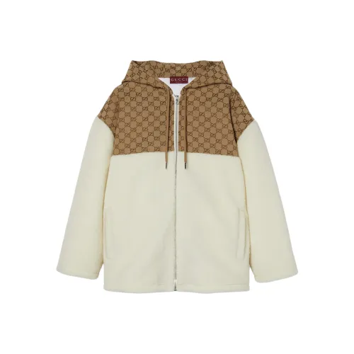 GUCCI Хлопковый пуховик Женский Белый