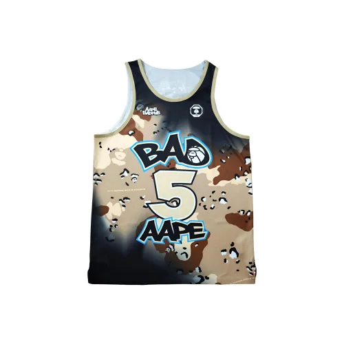 LINING x Aape Badfive Майка Мужская Коричневая Камуфляжная