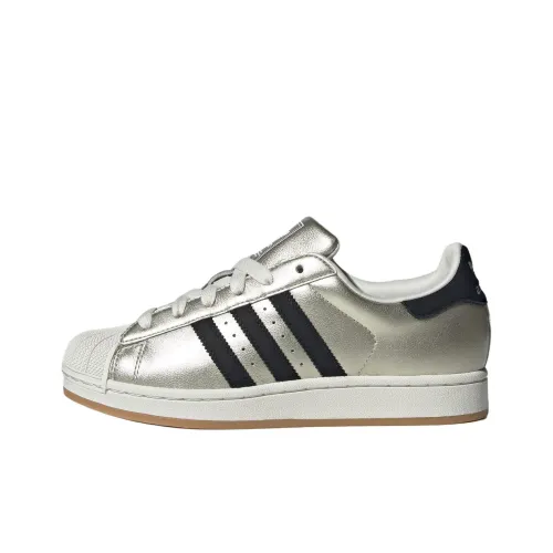 Adidas Originals Superstar 2 Abrasion Resistant Низкие Кроссовки для скейтбординга Унисекс Коричневый Черный