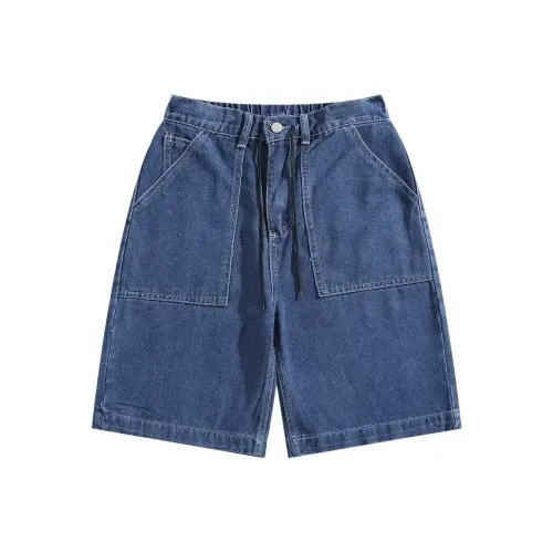 GEOGRE ALEX Blue Men's Denim Shorts GEOGRE ALEX Синий Мужские Джинсовые Шорты