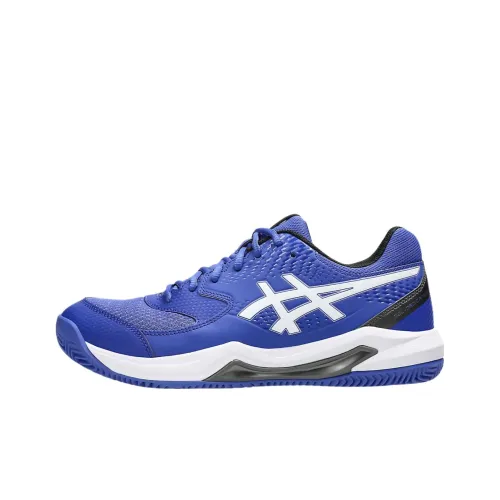 Asics Гель Dedicate 8 Устойчивый к истиранию Низкий Топ Кроссовки для тенниса Унисекс Deep Cobalt Blue