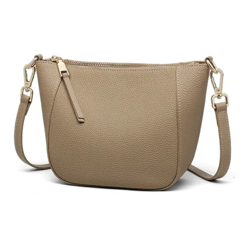 Crtnzo Kroez Сумка через плечо из коровьей кожи седельная сумка стандартная женская слоновая серый