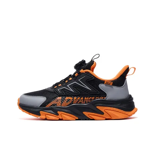 361°KIDS' Повседневный Низкий Топ Угольный Черный/Облако Лаймовый Серый/Электрическое Сияние Апельсин Kids