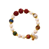 [Бык, Петух, Змея] Пять Благословений Ладан Пепел Лиули Киноварь Три-Гармонии Браслет